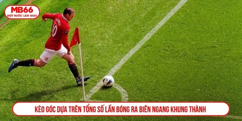 Kèo góc dựa trên tổng số lần bóng ra biên ngang khung thành