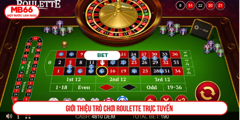 Roulette trực tuyến là thể loại cá cược cực kịch tính