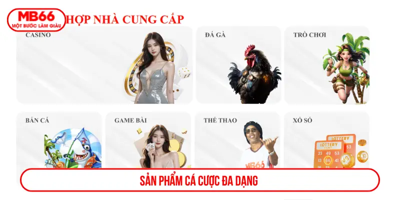 Sản phẩm cá cược đa dạng